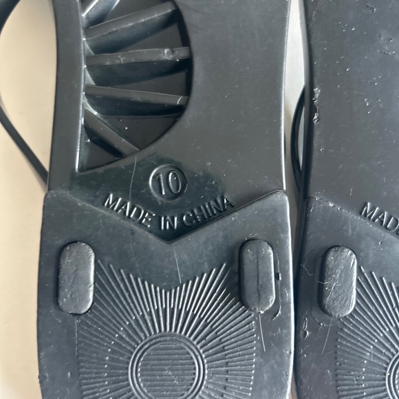 Kate Spade Black Synthetic Bow Glitter Flip Flops size 10 - Picture 10 of 15